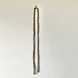 Vintage Hemp Cord Macrame Fringe Belt